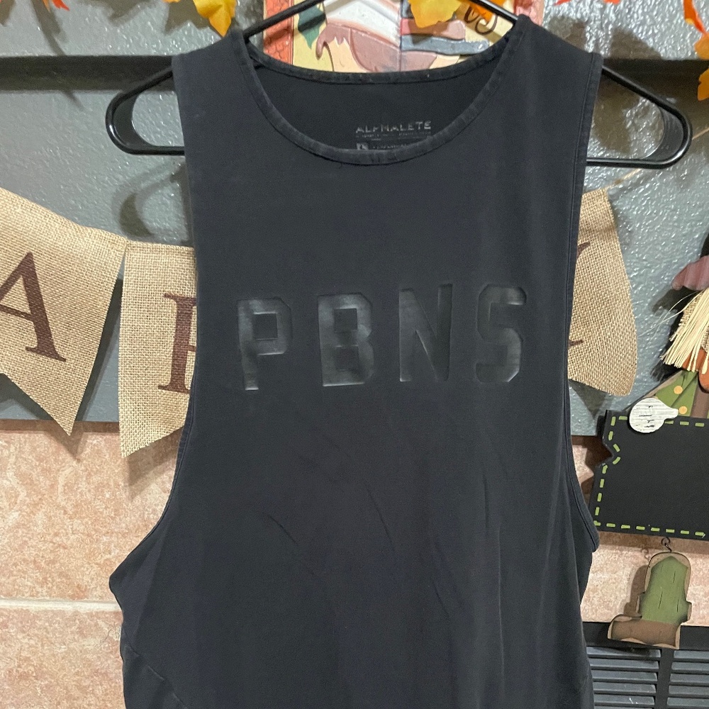 Alphalete PBNS drop arm tank men Large